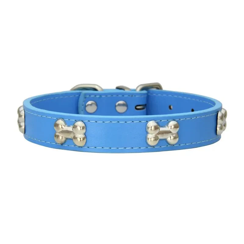Collier pour petit chien en cuir
