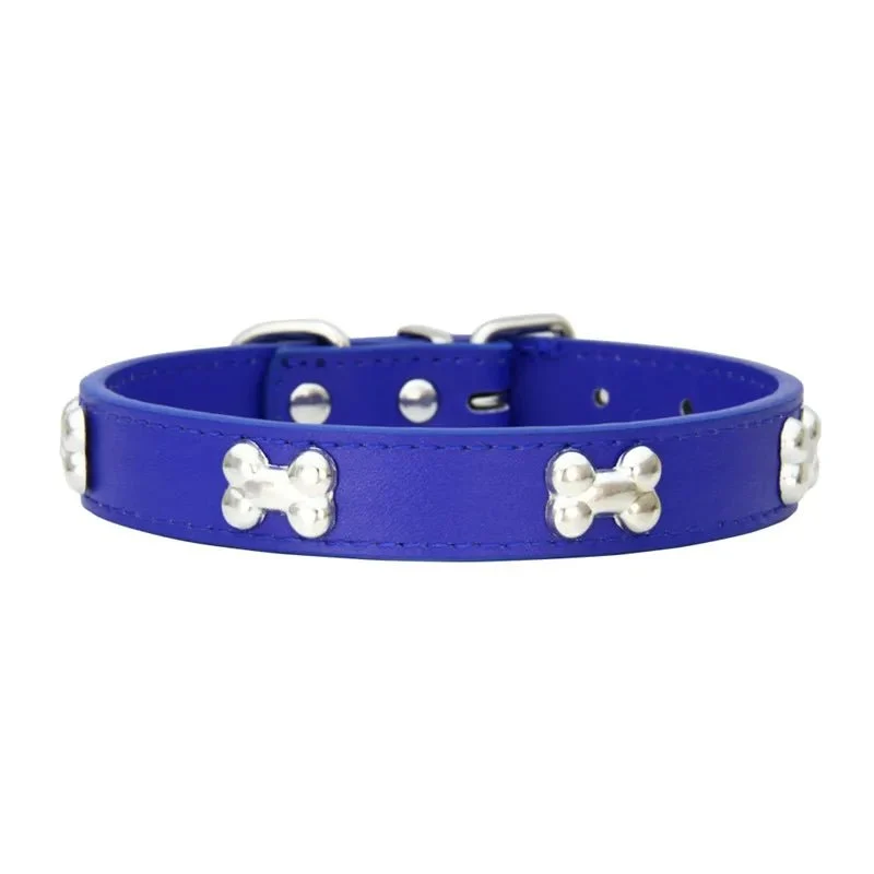 Collier pour petit chien en cuir