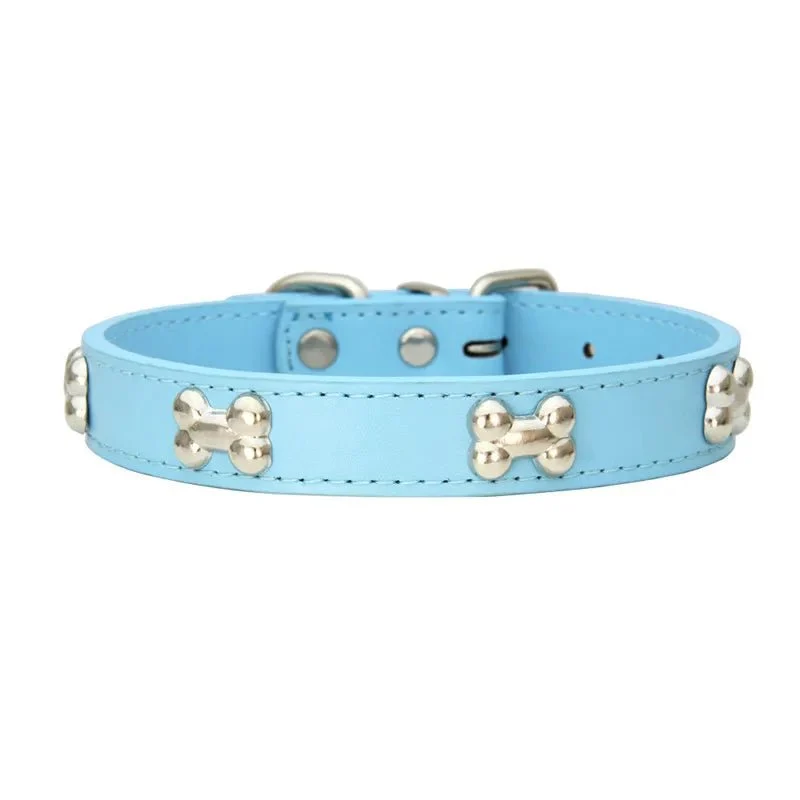 Collier pour petit chien en cuir