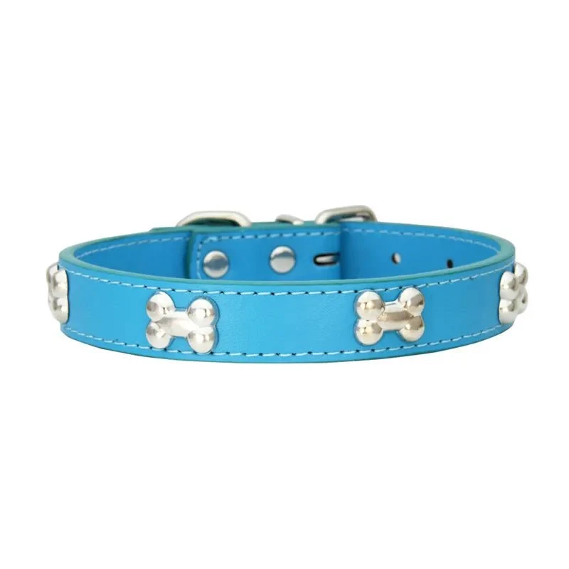 Collier pour petit chien en cuir