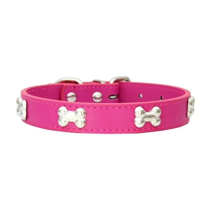 Collier pour petit chien en cuir