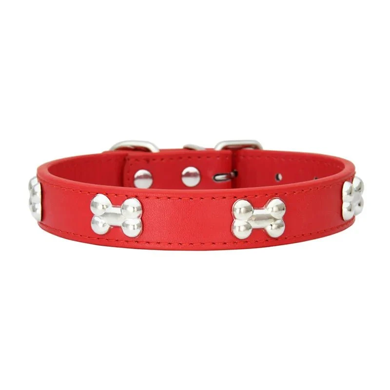 Collier pour petit chien en cuir