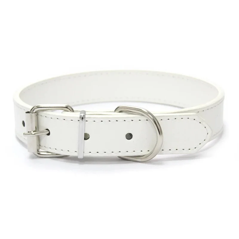 Collier style cuir ajustable pour chien