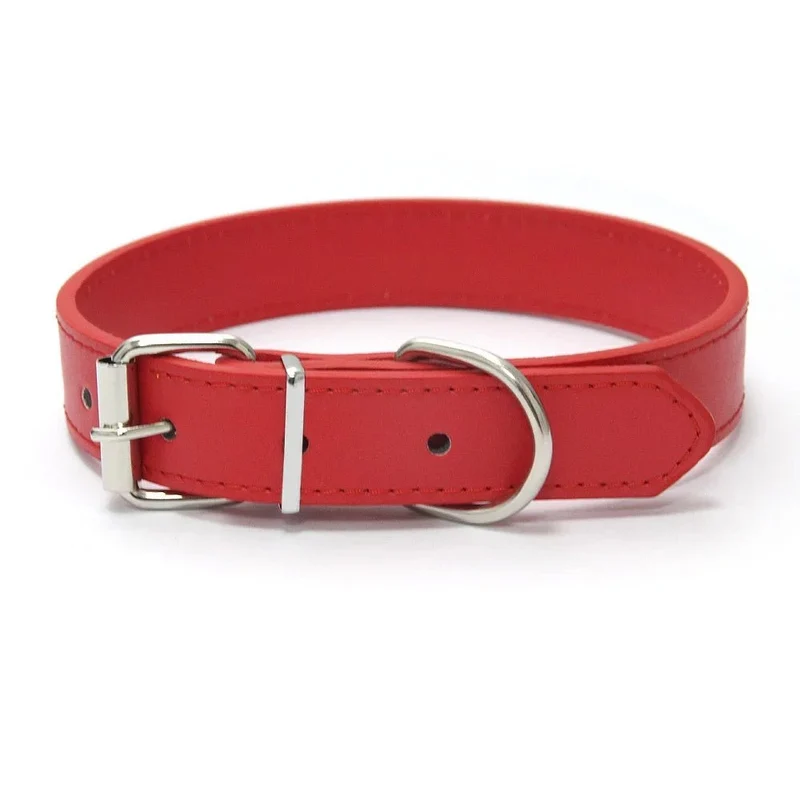 Collier style cuir ajustable pour chien