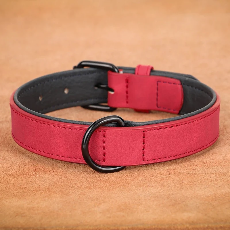 Collier style cuir pour chien