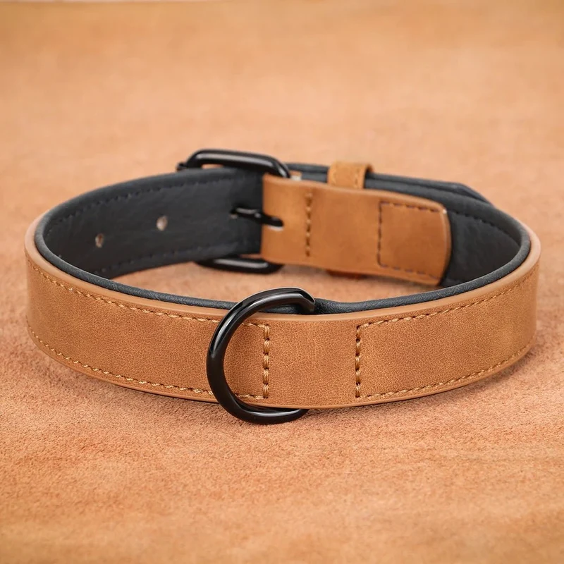 Collier style cuir pour chien