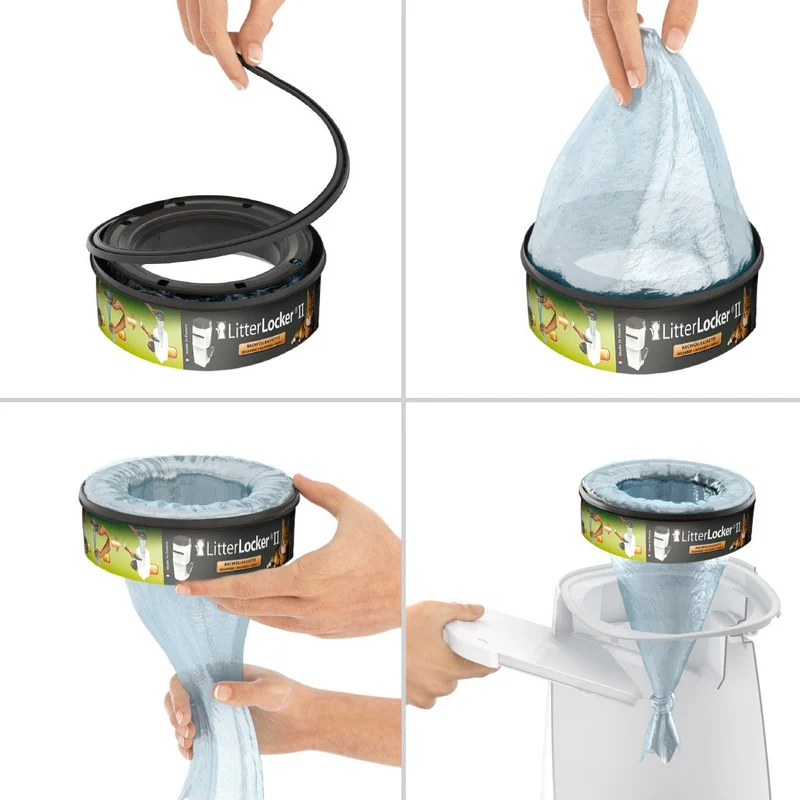 Recharge de sacs ronde pour poubelle Litter Locker II & Litter Locker Design