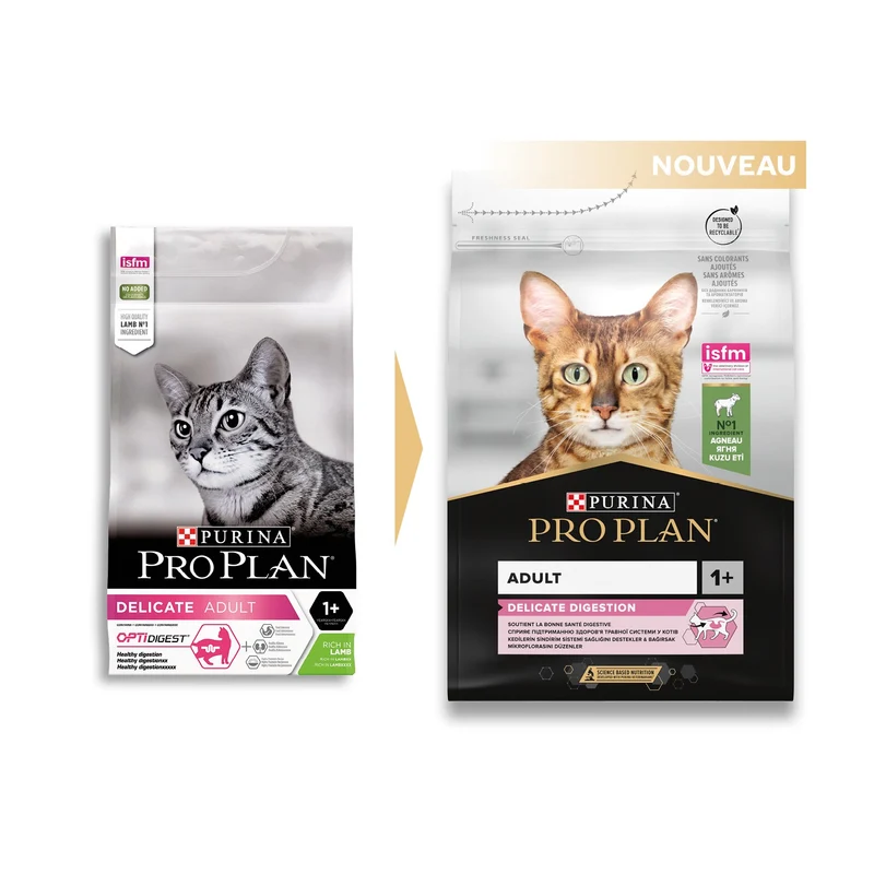 PRO PLAN Delicate Digestion Adult à l'Agneau- Croquettes pour chat
