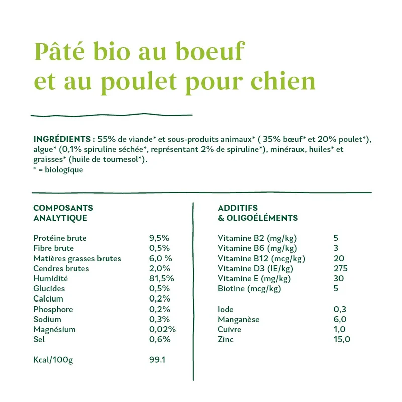 Yarrah pâtées bio - 12 x 150 g