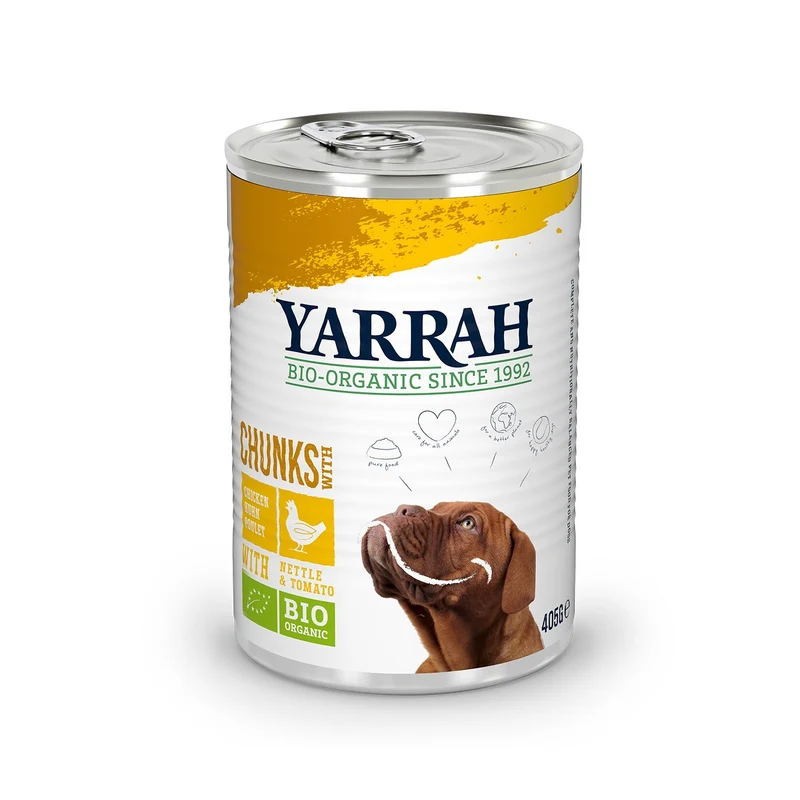 Yarrah bouchées bio Chien - Lot 12 x 405 g