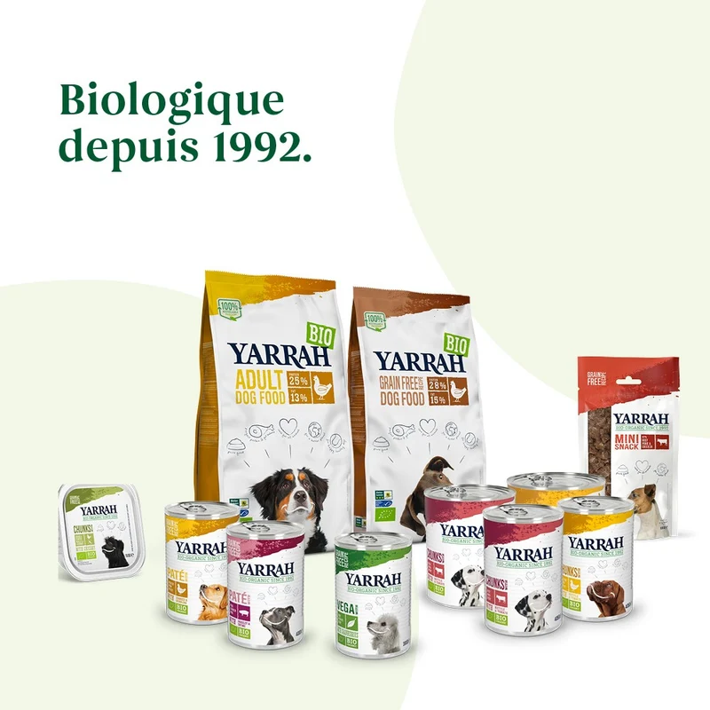 Yarrah bouchées bio Chien - Lot 12 x 405 g