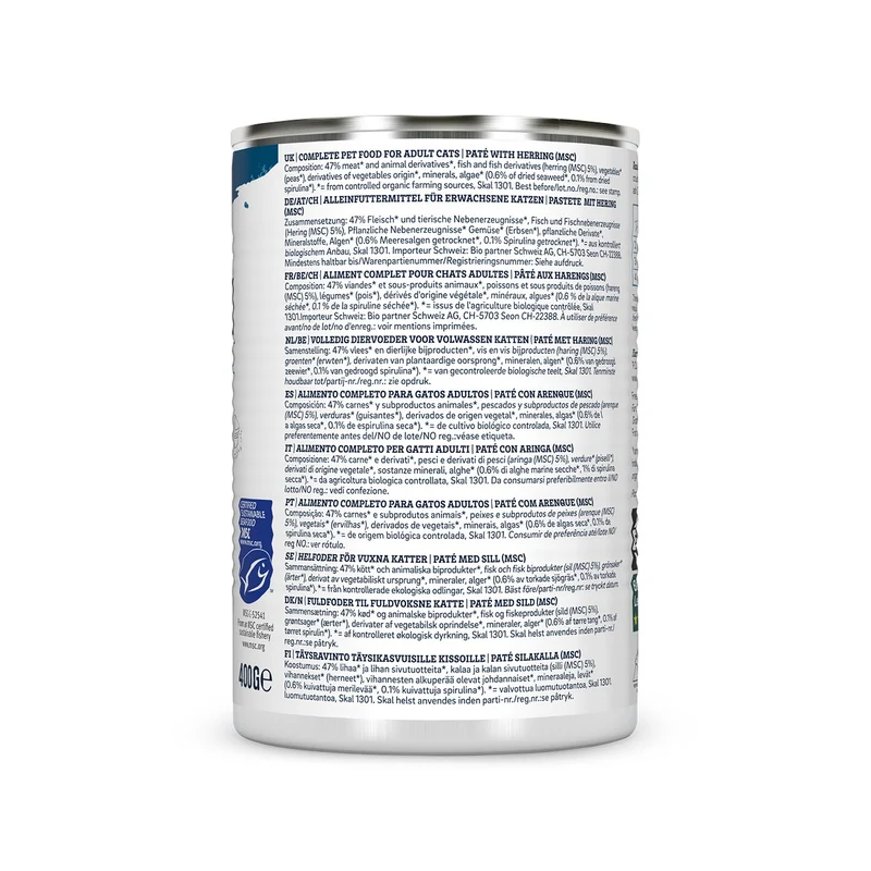 Yarrah pâtées bio - Lot 12 x 400g