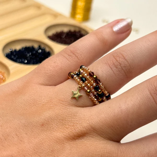 22 tours de fil mémoire pour bague en laiton doré