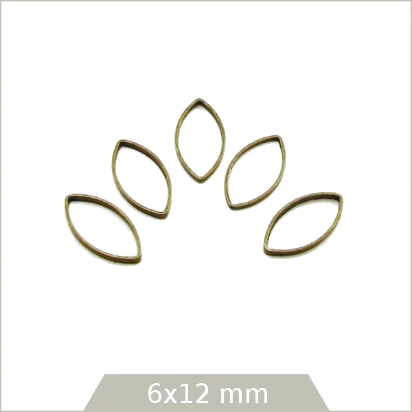 20 anneaux fermés navettes bronze