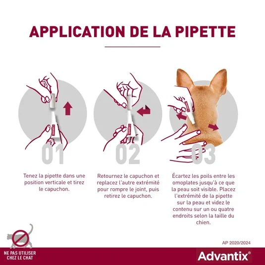 ADVANTIX PETIT CHIEN 24 PIP