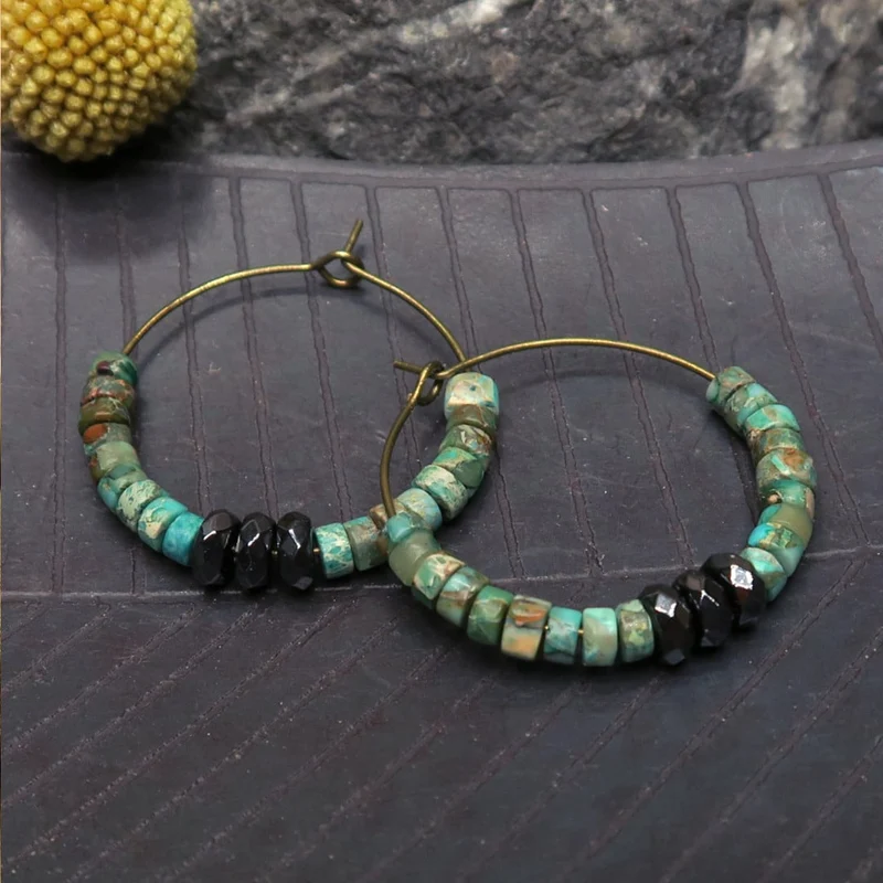 Env. 140 perles rondelles à facettes en hématite gris anthracite 6x3 mm