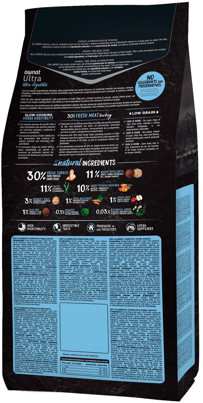 Ownat Ultra chat sterilised croquettes pour chat 1,5kg