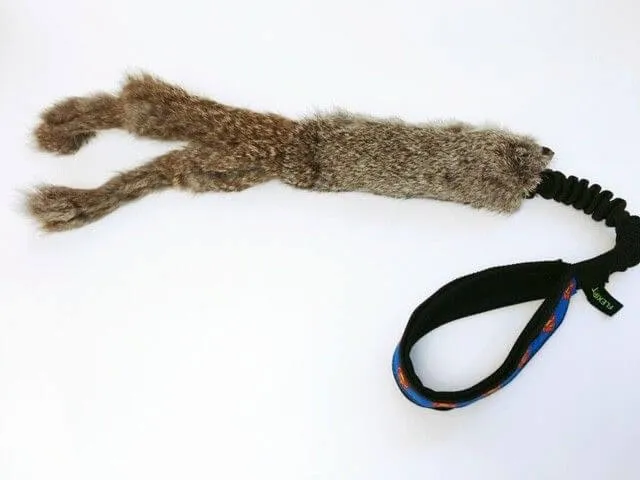 Jouet Rabbit avec double fourrure et élastique