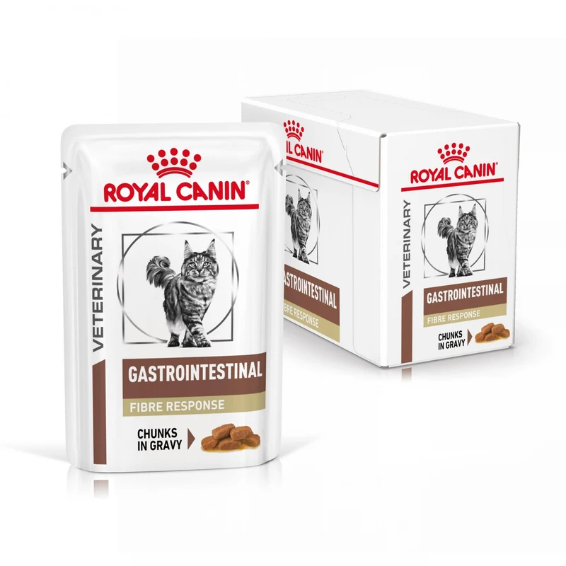 ROYAL CANIN Veterinary Gastrointestinal Fibre Response en bouchées – Pâtée pour chat