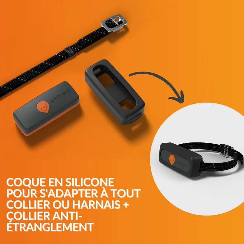 Collier GPS Wennect XS Cats - Noir