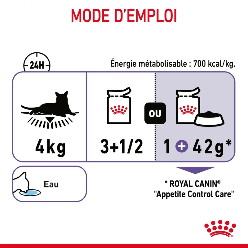 ROYAL CANIN Appetite Control en Gelée – Pâtée pour chat