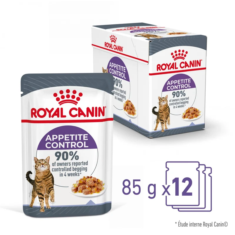 ROYAL CANIN Appetite Control en Gelée – Pâtée pour chat