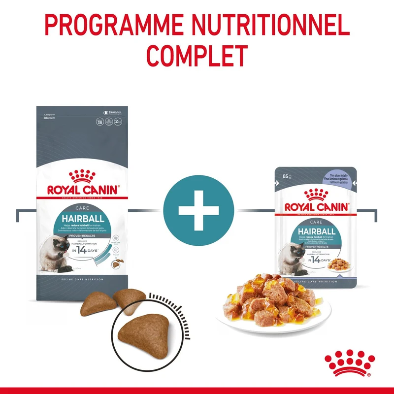 ROYAL CANIN Hairball Care en Gelée – Pâtée pour chat