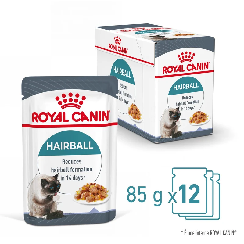 ROYAL CANIN Hairball Care en Gelée – Pâtée pour chat