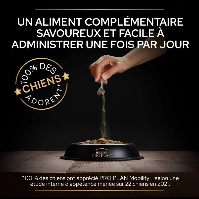 PRO PLAN Mobility+ en poudre - Aliment complémentaire pour chien