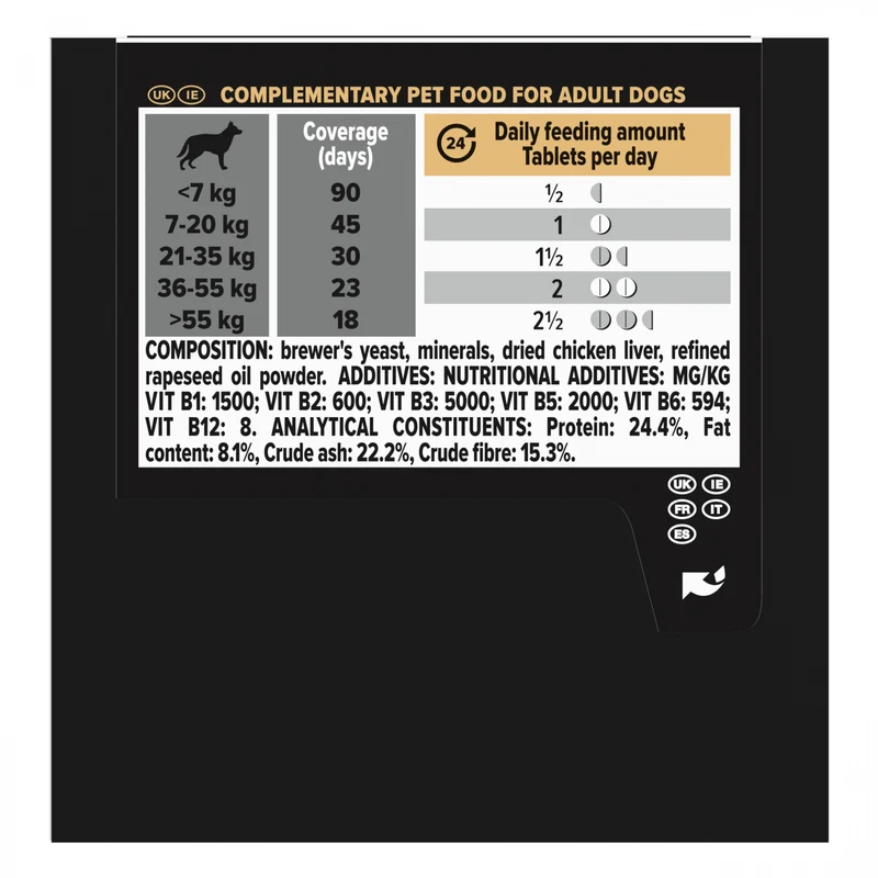 PRO PLAN Multi Vitamins+ en comprimés - Aliment complémentaire pour chien