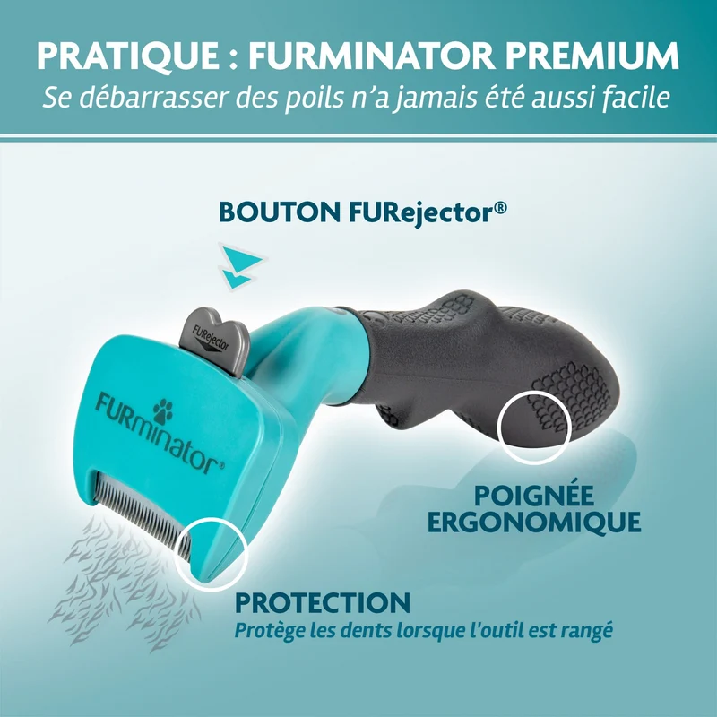 Brosse Furminator poils longs