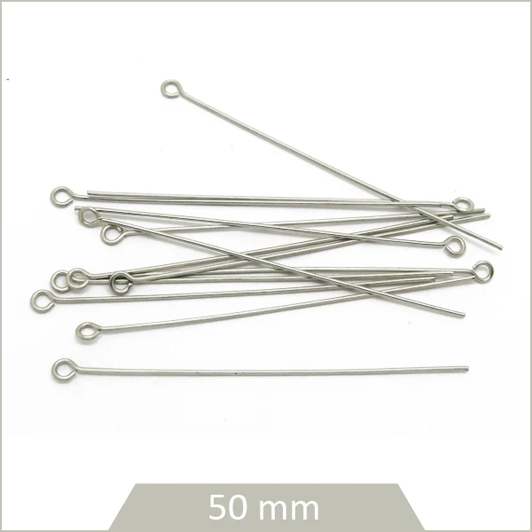 Env. 80 Tiges à œillets acier inoxydable