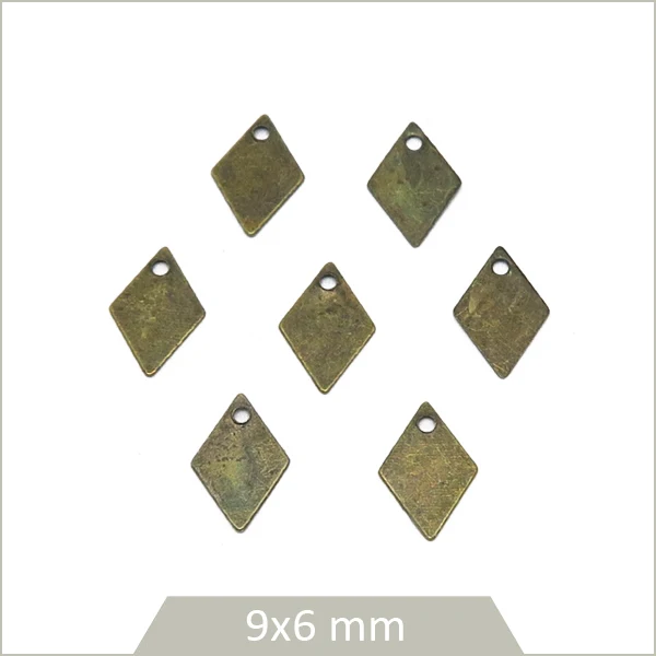 45 minis breloques bronze losange