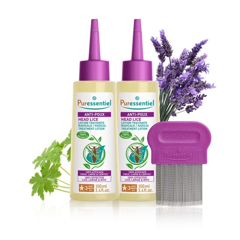 Duo Lotion Traitante Radicale Anti-Poux avec peigne