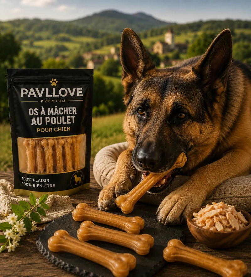 🦴 Os à mâcher au poulet pour chien x1
