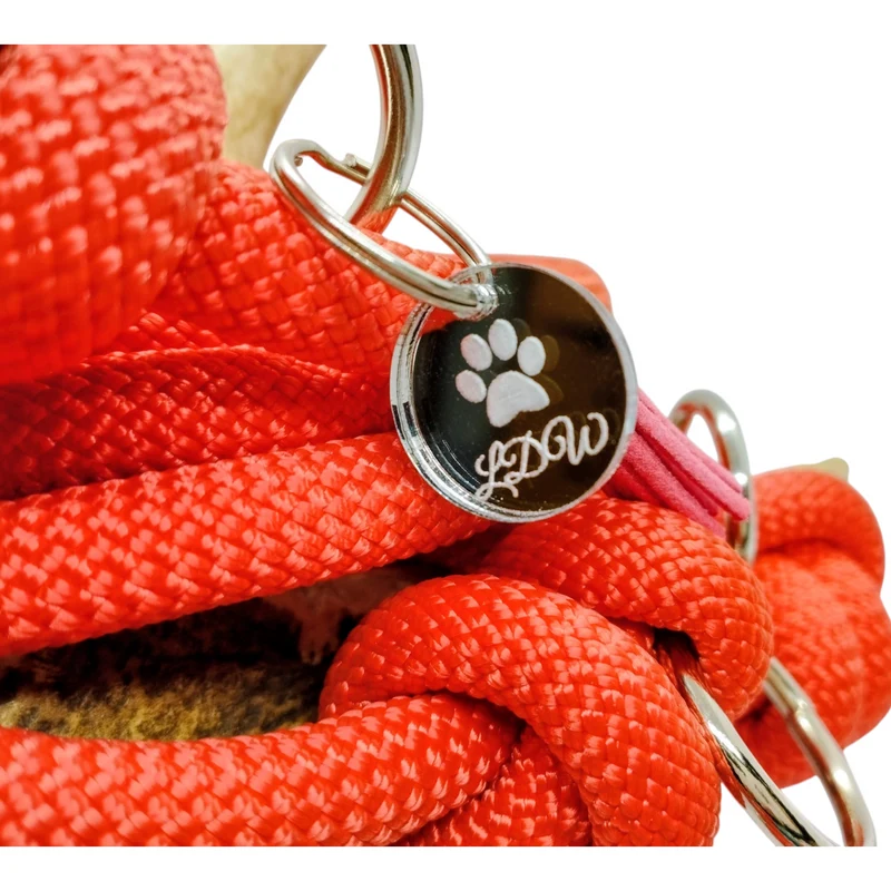 Laisse 3 points TWIST orange paracorde 10mm