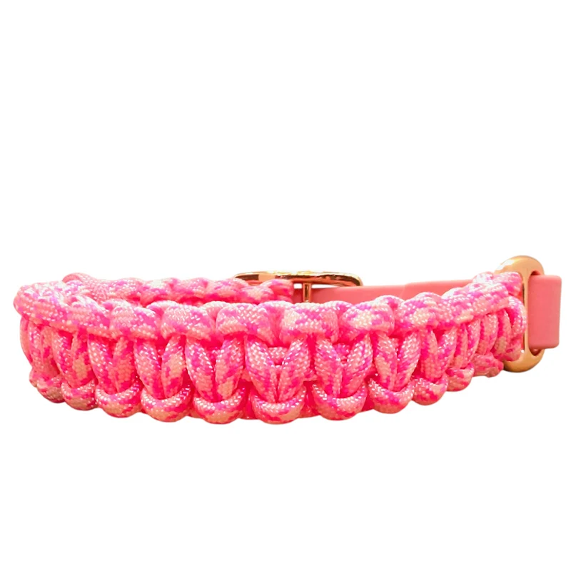 Collier réglable pour chien en paracorde BUBBLE GUM - largeur 2cm