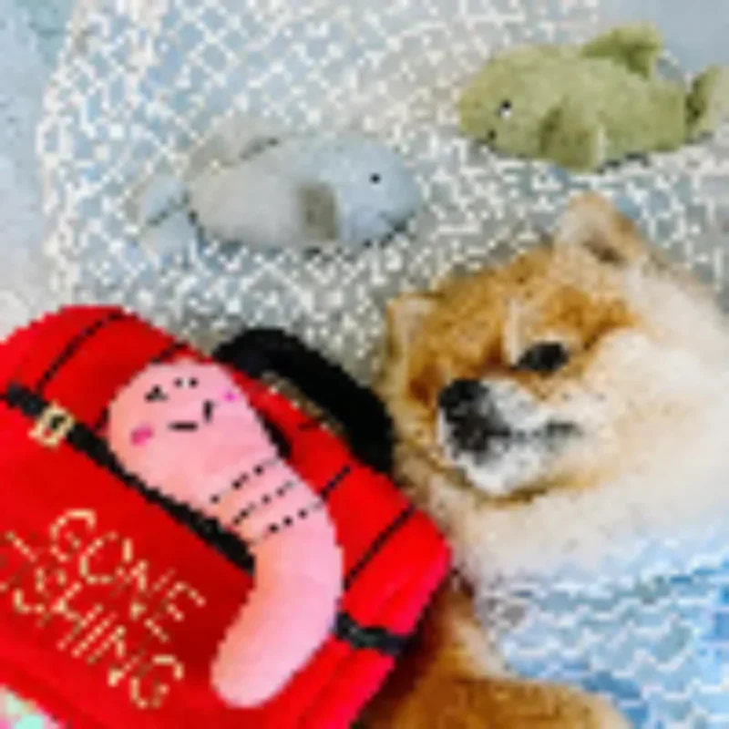 Peluche de flair Gone Fishing 🎣 - Jouet d'occupation pour chien – ZippyPaws® Burrow™
