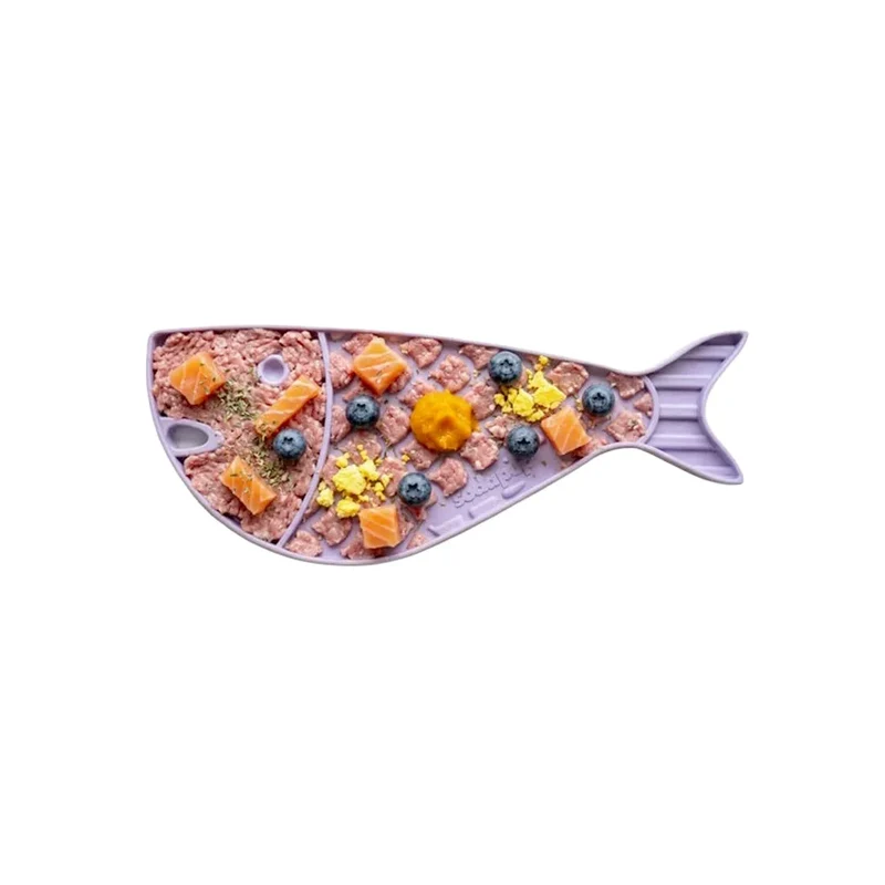 Tapis de léchage Poisson Rouge – eMat mini pour chat – Sodapup®