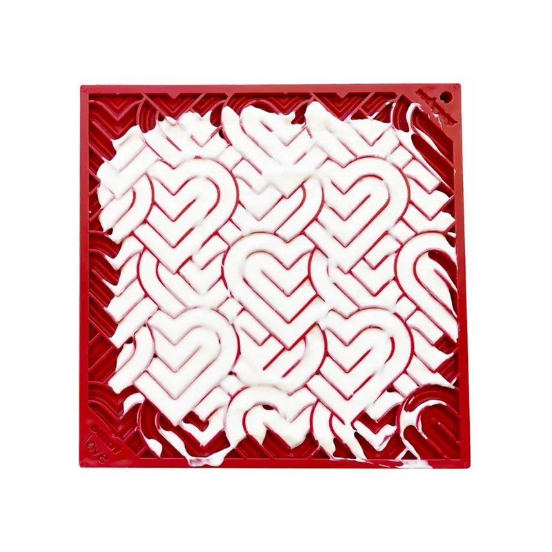 Tapis de léchage Cœur Love – eMat pour chien et chat – Sodapup®