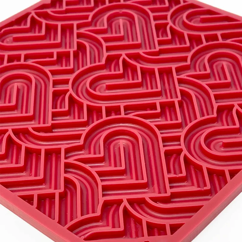 Tapis de léchage Cœur Love – eMat pour chien et chat – Sodapup®