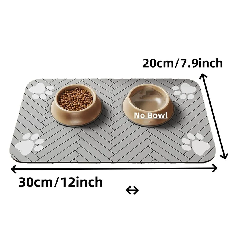 Grand tapis gamelle chien