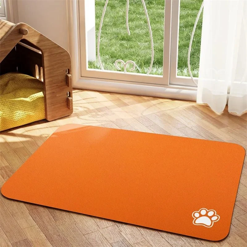 Tapis sous gamelle chien