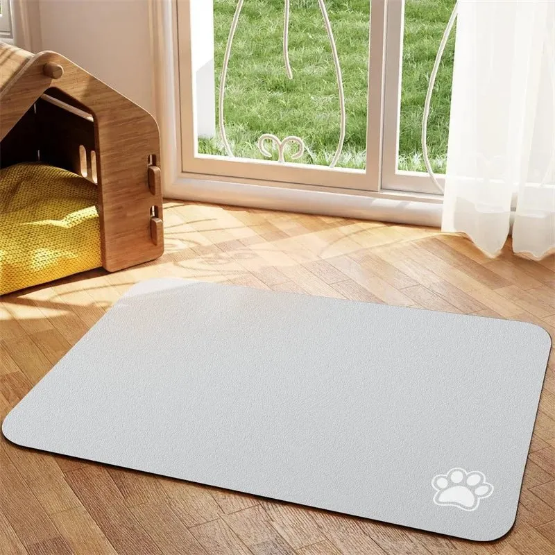 Tapis sous gamelle chien