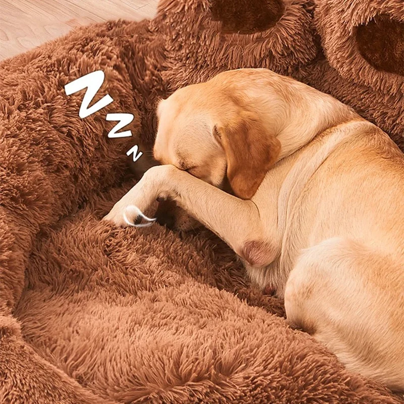 Panier en forme de patte pour chien