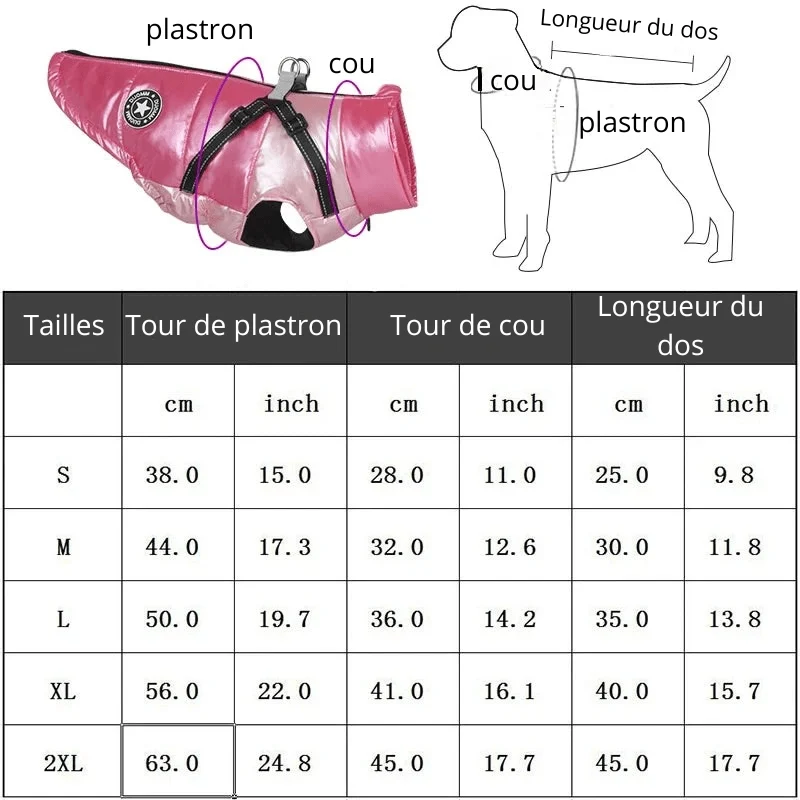 Veste avec harnais pour petit chien