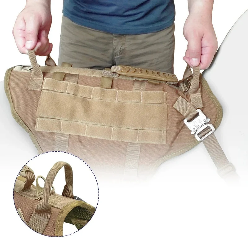 Harnais tactique militaire pour chien