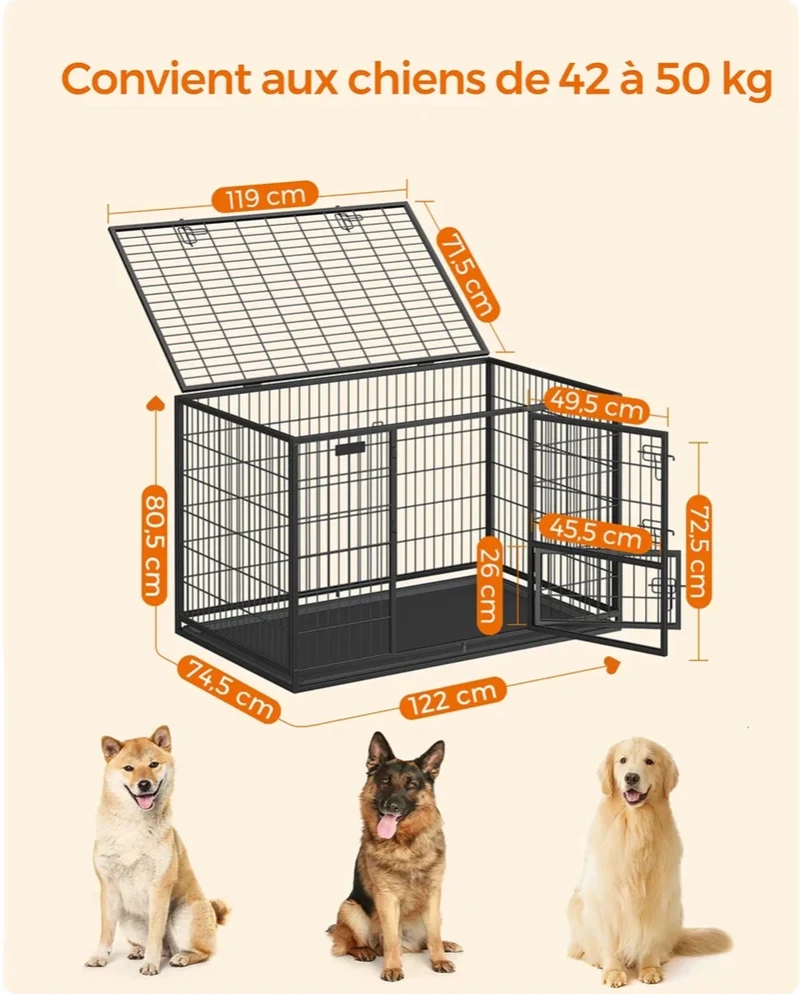 Cage pour grand chien durable