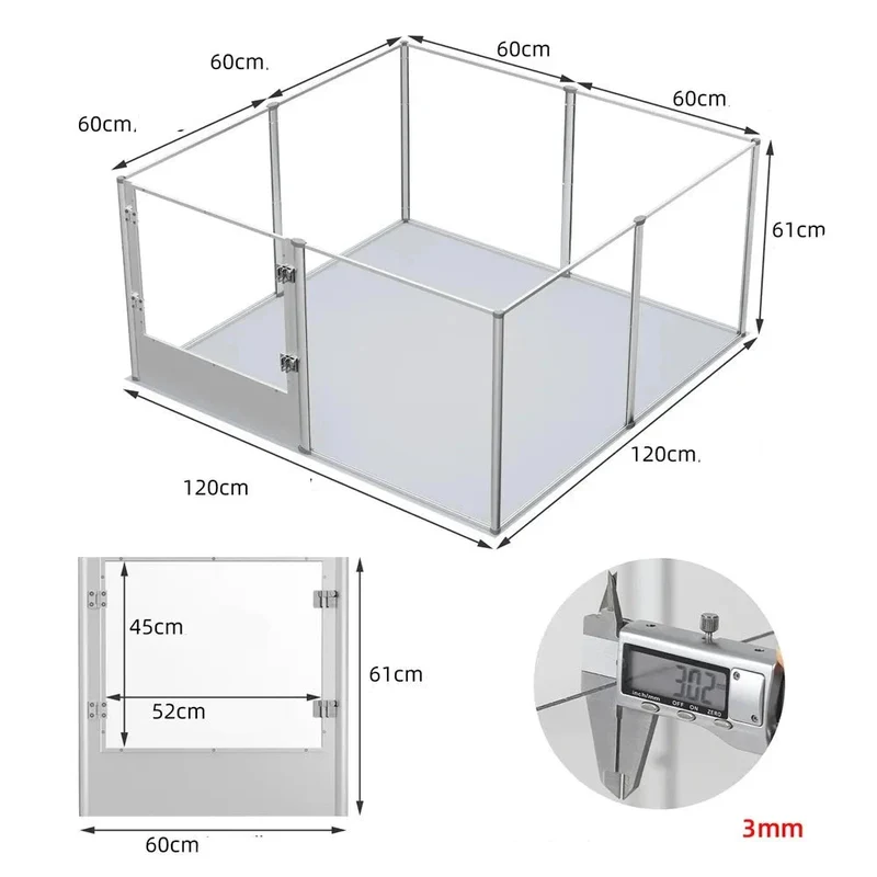 Cage transparente pour chien