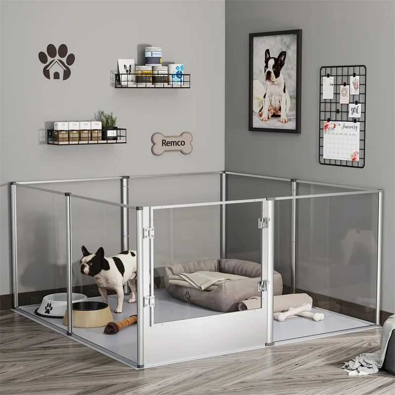 Cage transparente pour chien